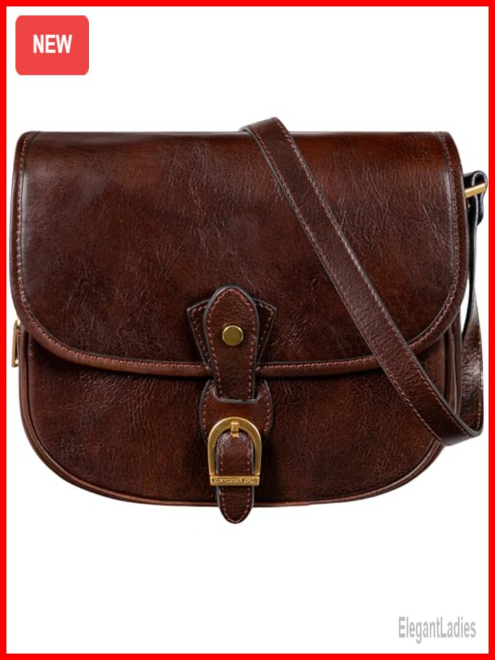 Handmade Leather Crossbody Bag Women Shoulder Messenger Purse